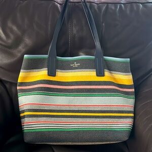 Kate Spade Multicolor Striped Tote Bag